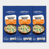 3 Cartons Chestnut Hill Chicken Reduced Sodium Broth, 32 fl oz