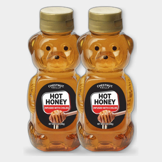 2 Bottles Chestnut Hill Hot Honey Infused with Chilies, 12 oz