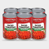 6 Cans Chestnut Hill Italian Style Diced Tomatoes, 14.5 oz