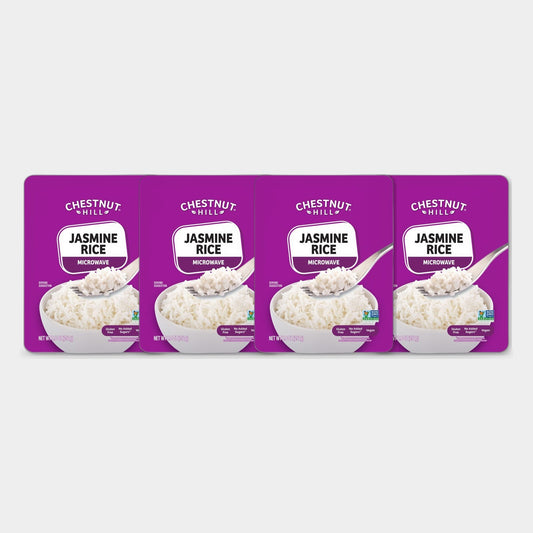 4 Pouches Chestnut Hill Microwaveable Jasmine Rice, 8.8 oz