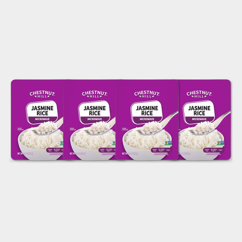 4 Pouches Chestnut Hill Microwaveable Jasmine Rice, 8.8 oz