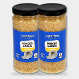 2 Jars Chestnut Hill Minced Garlic in Water, 8 oz