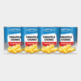 4 Cans Chestnut Hill Pineapple Chunks, 20 oz