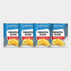 4 Cans Chestnut Hill Pineapple Slices, 20 oz