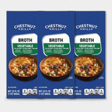 3 Cartons Chestnut Hill Vegetable Broth, 32 fl oz