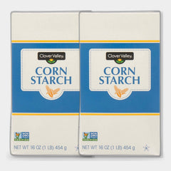 2 Boxes Clover Valley Corn Starch, 16 oz