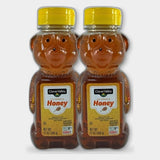 2 Bottles Clover Valley Honey Bear, 12 oz