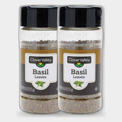 2 Jars Clover Valley Basil Leaves, 0.62 oz