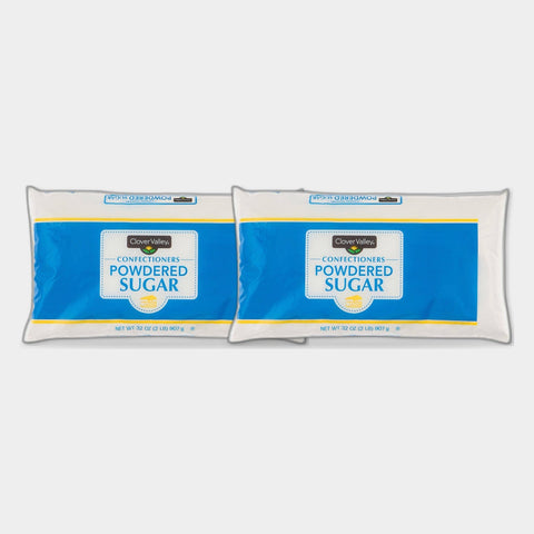 2 Bags Clover Valley Powdered Sugar, 2 lb