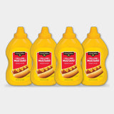 4 Bottles Clover Valley Yellow Mustard, 14 oz