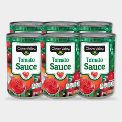 6 Cans Clover Valley Tomato Sauce, 15 oz