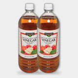 2 Bottles Clover Valley 5% Pure Apple Cider Vinegar, 32 oz
