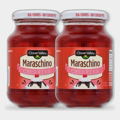 2 Jars Clover Valley Maraschino Cherries, 10 oz