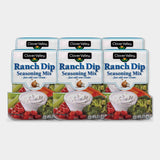 6 Packets Clover Valley Ranch Dip Seasoning Mix, 1 oz