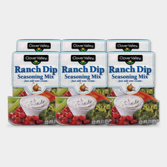 6 Packets Clover Valley Ranch Dip Seasoning Mix, 1 oz