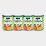 4 Cans Clover Valley Yellow Cling Peach Slices, 29 oz