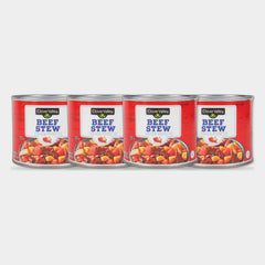 4 Cans Clover Valley Canned Beef Stew, 20 oz