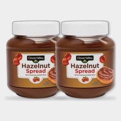 2 Jars Clover Valley Chocolate Hazelnut Spread, 13 oz