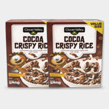 2 Boxes Clover Valley Cocoa Crispy Sweetened Rice Breakfast Cereal, 19.5 oz