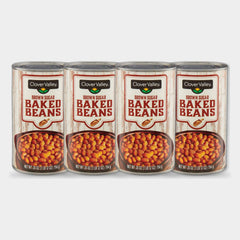 4 Cans Clover Valley Brown Sugar Baked Beans, 28 oz