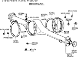 Outer Rear Axle Seal for 8/73 to 94 Toyota Land Cruiser Wheel