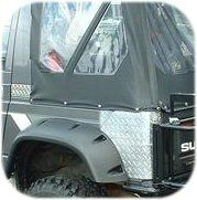 New Diamond Plate Corner Skins for Soft Top Suzuki Samurai fender