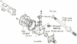 Front Axle Steering Knuckle Bearing Kit for Suzuki Samurai