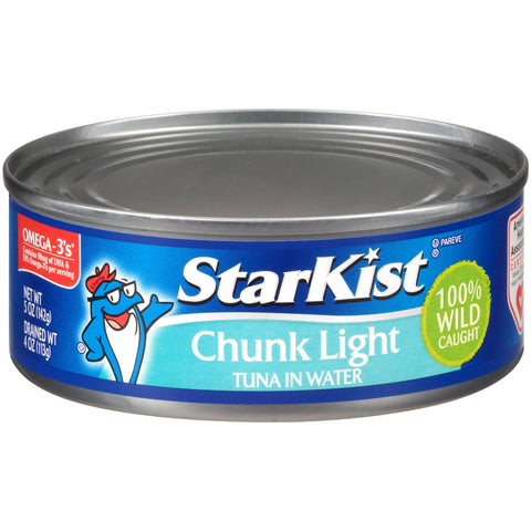 36 CANS StarKist Chunk Light Tuna in Water 5 oz Can FREE SHIP