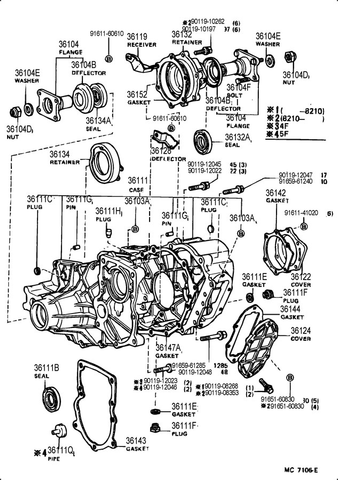 Transfer Case Rebuild Kit Land Cruiser FJ40 FJ60 81-85