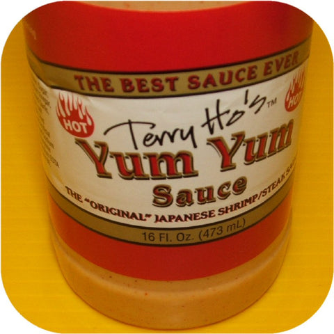 Terry Ho's HOT Yum Yum White Sauce Japanese Steak House Shrimp Hibachi Chopstick