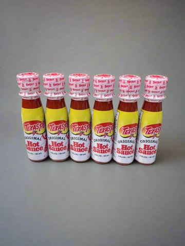 6 BOTTLES Texas Pete Hot Sauce Pepper Wing 3 oz Bottle Carry Size