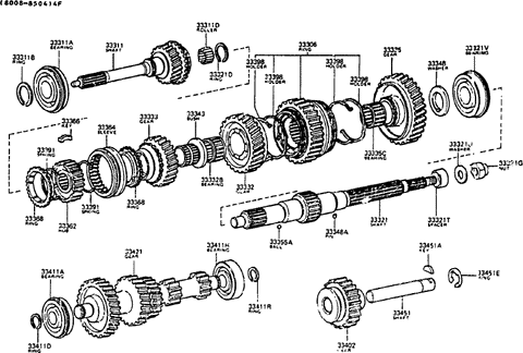 4 Speed Transmission Rebuild Kit 75-84 Land Cruiser FJ40 FJ60 H42