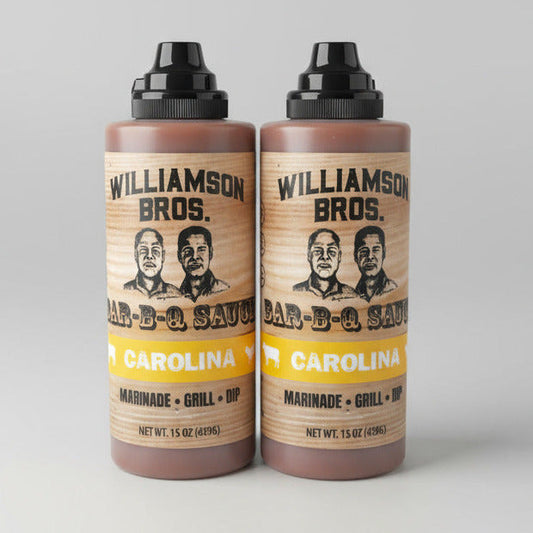 2 Bottles of Williamson Bros. Bar-B-Q Classic Carolina Sauce, 16 oz
