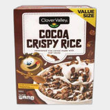 2 Boxes Clover Valley Cocoa Crispy Sweetened Rice Breakfast Cereal, 19.5 oz