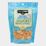 Clover Valley Lightly Salted Roasted Cashews Halves & Pieces, 8 oz