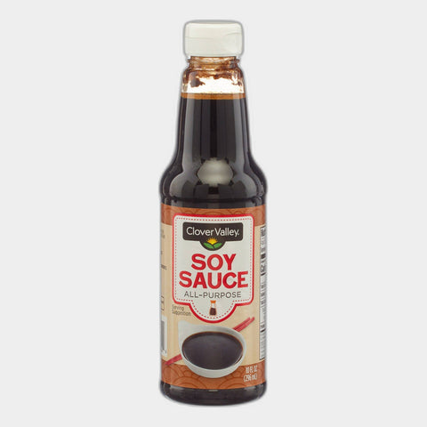 4 Bottles Clover Valley Soy Sauce, 10 fl oz