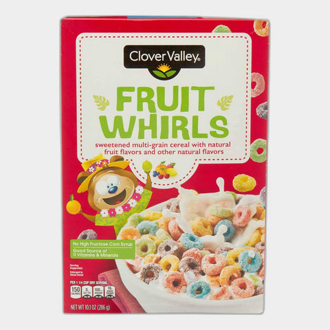 2 Boxes Clover Valley Sweetened Multi-Grain Cereal with Natural Fruit Flavors