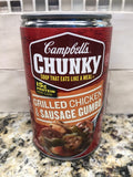 12 Campbell's CHUNKY Grilled Chicken & Sausage Gumbo Soup 18.8 oz Cans FREE SHIP