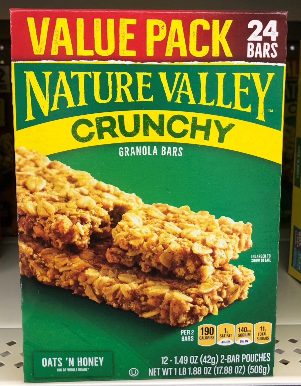 Nature Valley Granola Bar Crunchy Oats & Honey 24 Bars Ct pack BuyNC