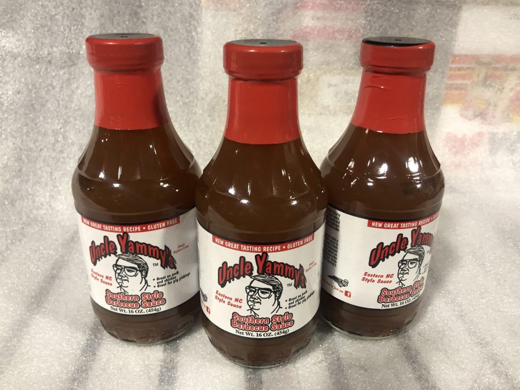 3 BOTTLES Uncle Yammy’s Southern Style Barbeque Sauce BBQ Dip Fish Meat ...